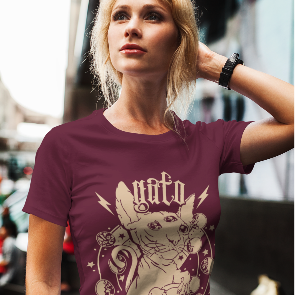 Cat Vision Magic T-Shirt - S / Purple