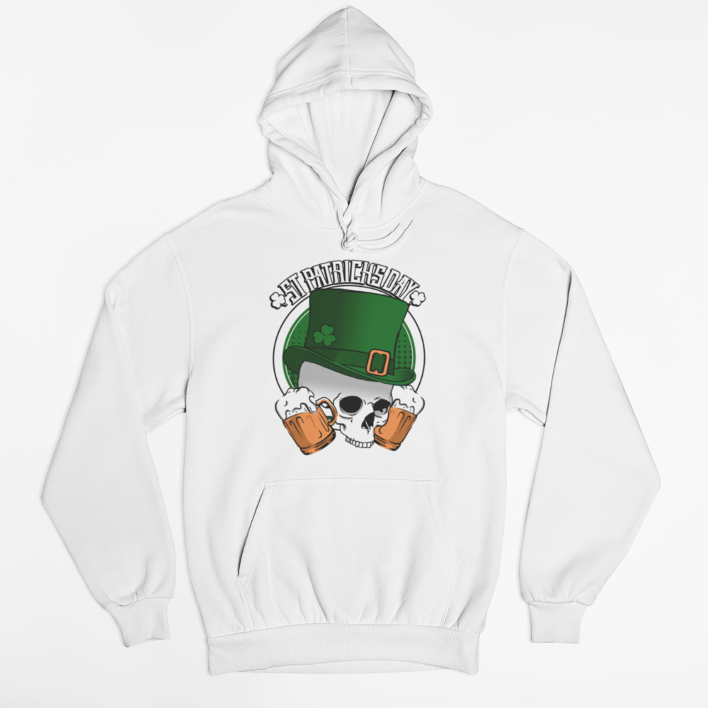 St Patrick’s Day Hoodie - White / S - hoodie