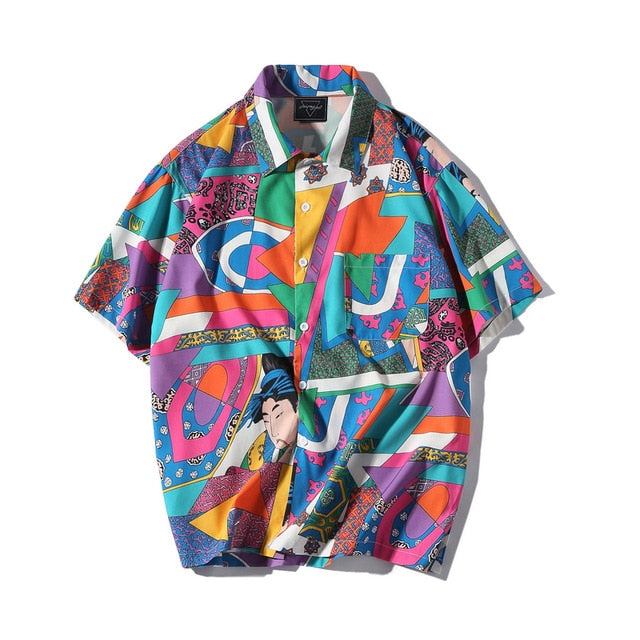 Harajuku Japanese Shirt - Multicolor / M - Shirts